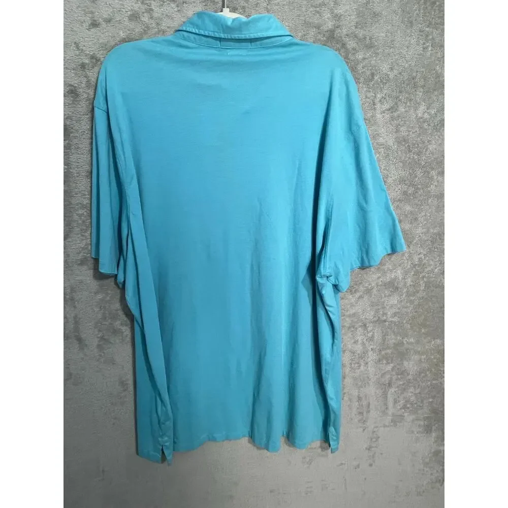 Polo Ralph Lauren Polo Shirt XXL Blue Classic Fit Work Golf Casual NWT